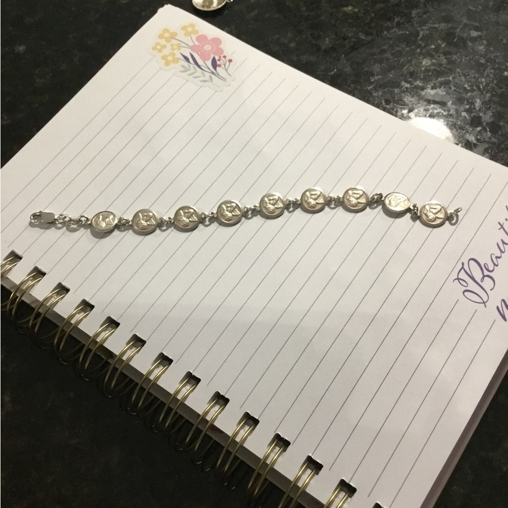 Silver Heart Charm Bracelet